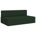 vidaXL Składana Sofa Łóżko Ciemnozielony 152 x 86,5 x 60 cm tkanina