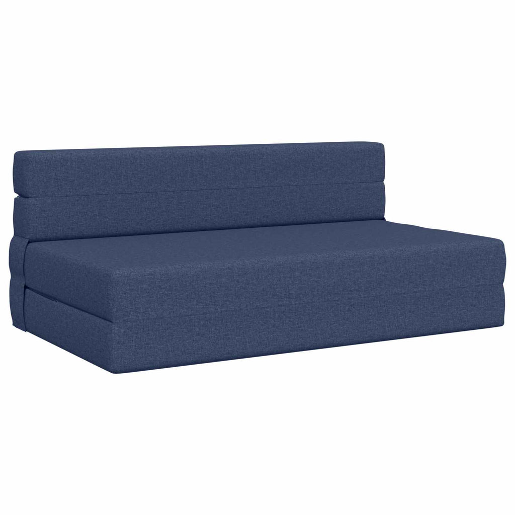 vidaXL Składana Sofa Łóżko niebieski 152 x 86,5 x 60 cm tkanina