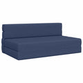 vidaXL Składana Sofa Łóżko niebieski 152 x 86,5 x 60 cm tkanina
