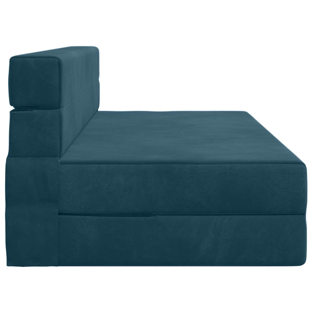 vidaXL Składana Sofa Łóżko niebieski 152 x 86,5 x 60 cm tkanina