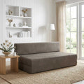 vidaXL Składana Sofa Łóżko jasnoszary 152 x 86,5 x 60 cm tkanina