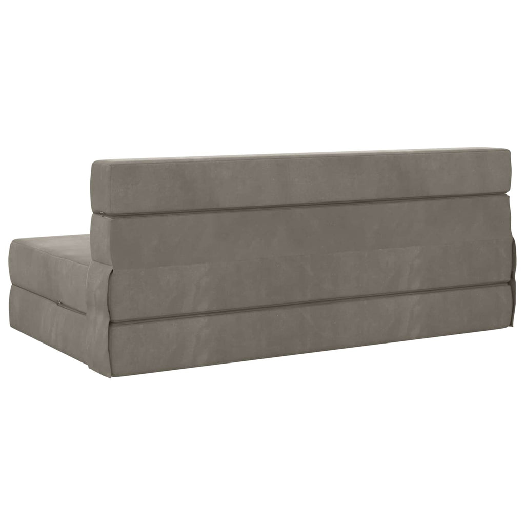 vidaXL Składana Sofa Łóżko jasnoszary 152 x 86,5 x 60 cm tkanina