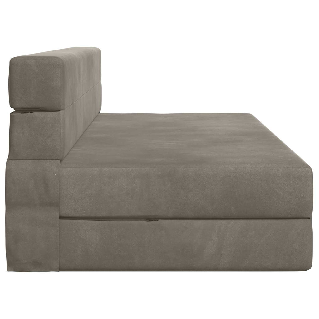vidaXL Składana Sofa Łóżko jasnoszary 152 x 86,5 x 60 cm tkanina