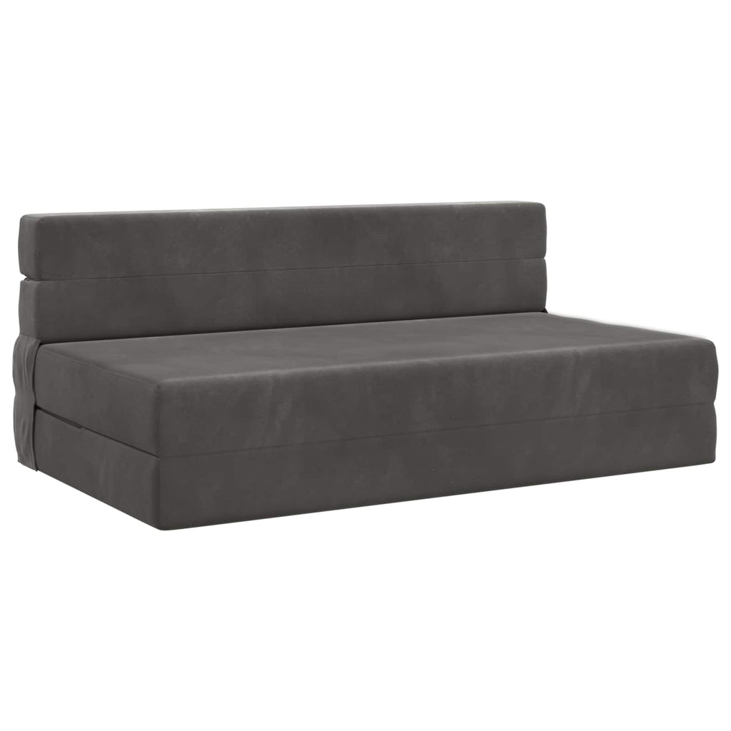 vidaXL Składana Sofa Łóżko ciemnoszary 152 x 86,5 x 60 cm tkanina