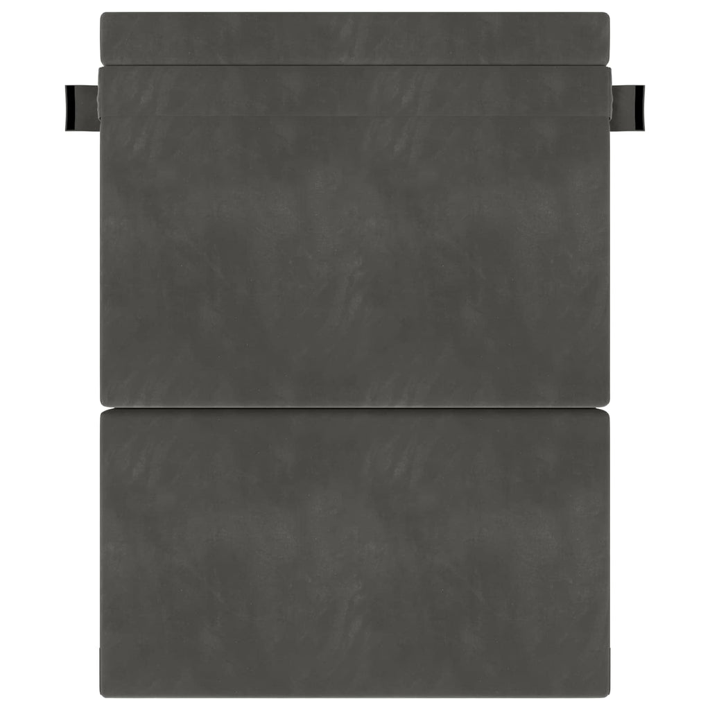 vidaXL Składana Sofa Łóżko ciemnoszary 152 x 86,5 x 60 cm tkanina