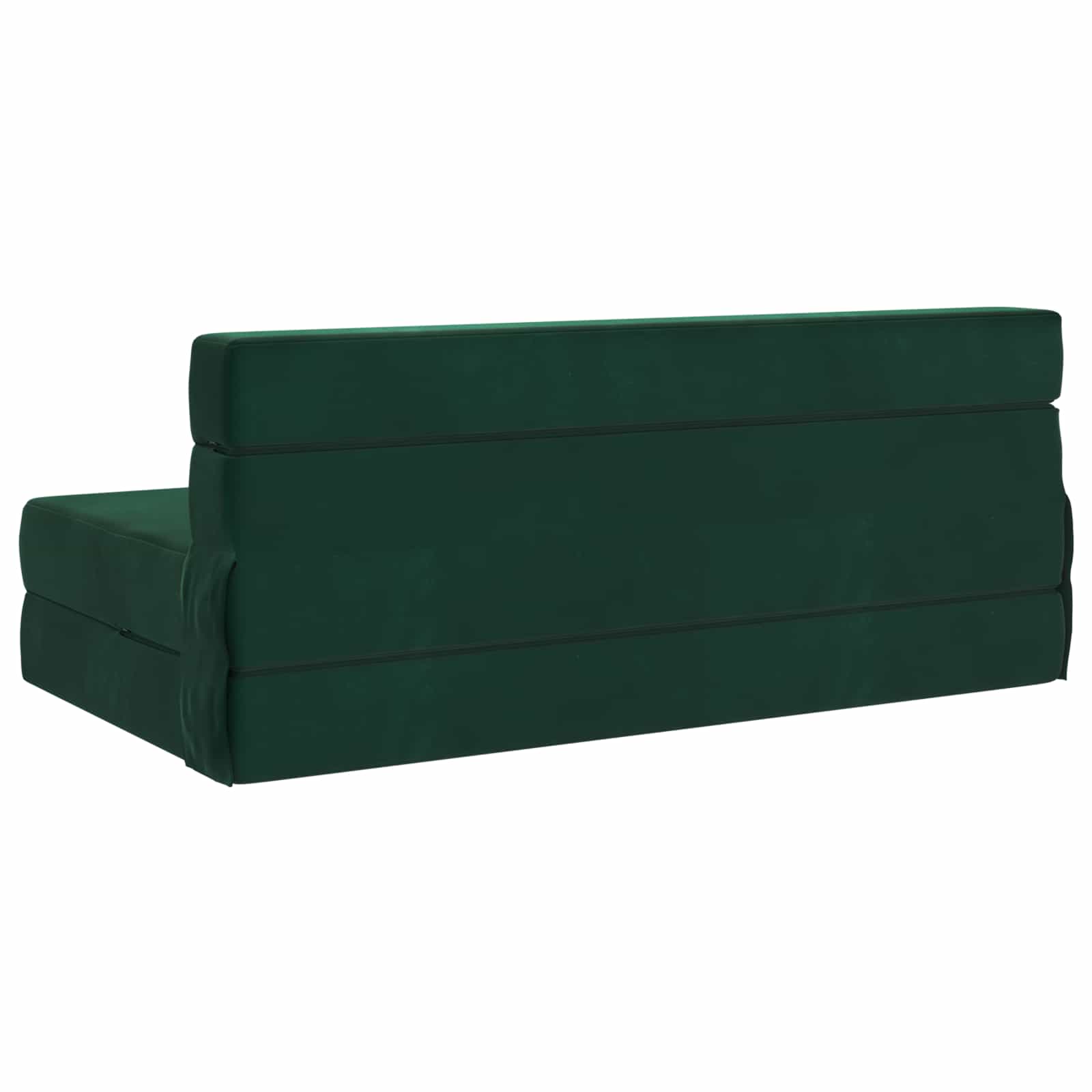 vidaXL Składana Sofa Łóżko Ciemnozielony 152 x 86,5 x 60 cm tkanina