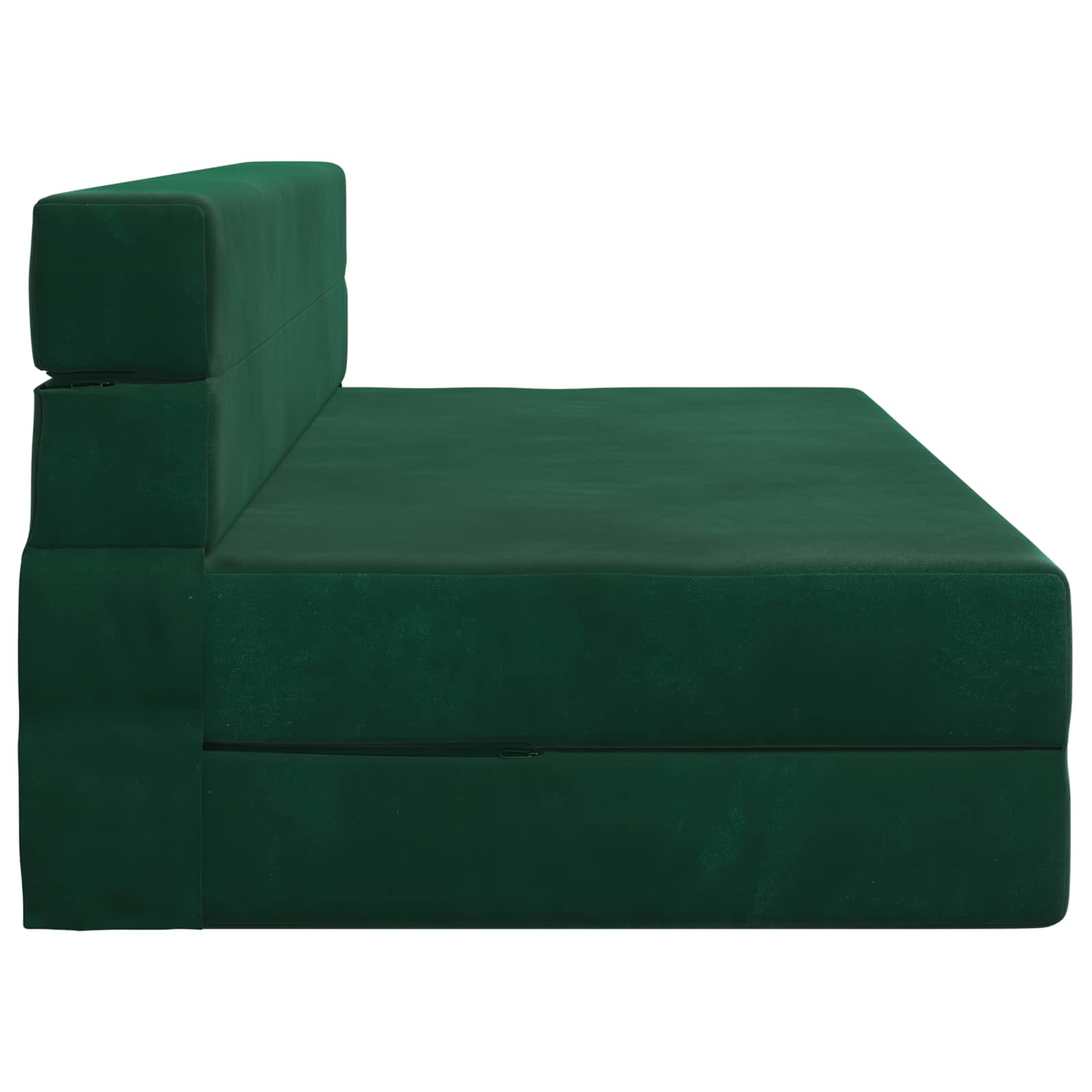vidaXL Składana Sofa Łóżko Ciemnozielony 152 x 86,5 x 60 cm tkanina
