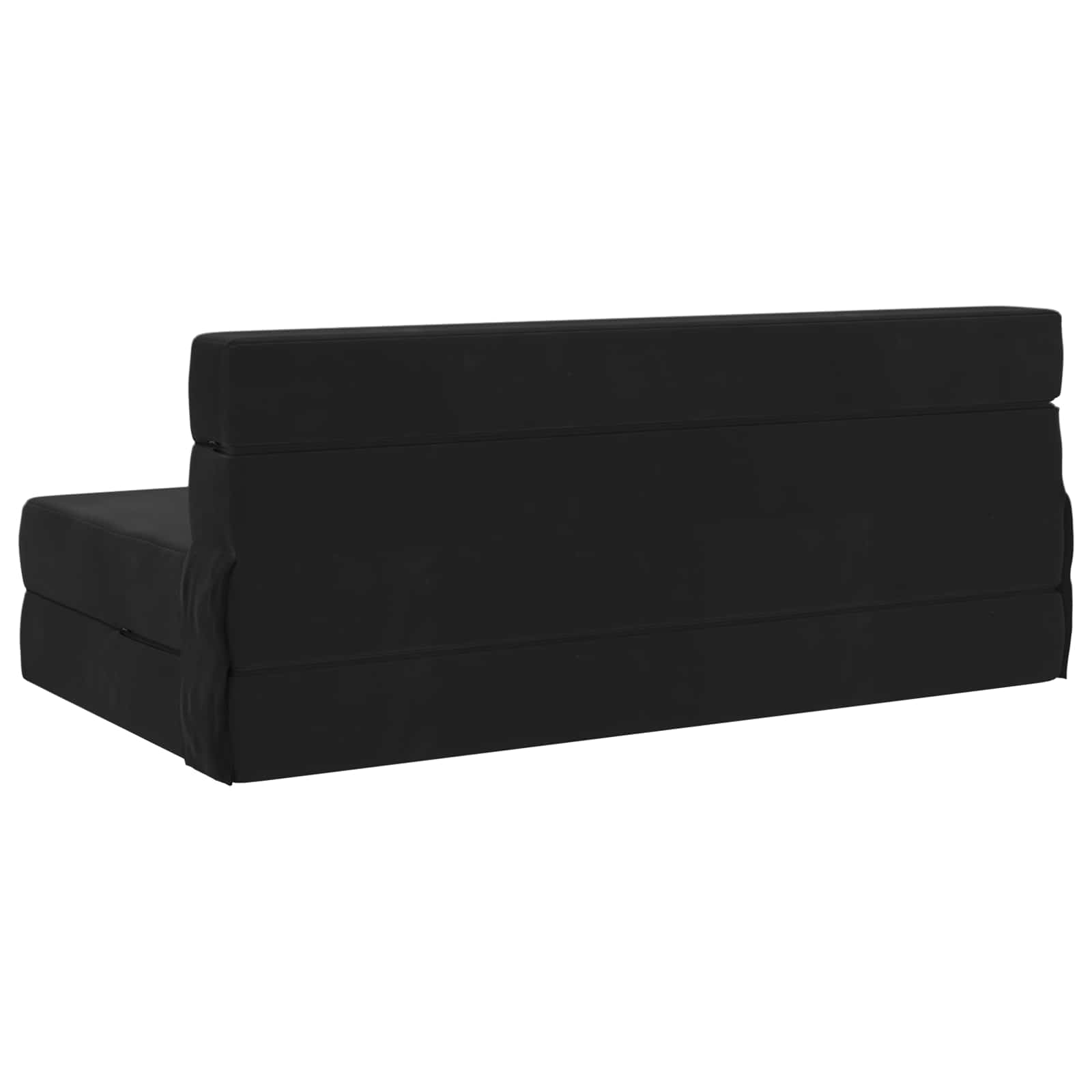 vidaXL Składana Sofa Łóżko Czarny 152 x 86,5 x 60 cm tkanina