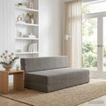 vidaXL Składana Sofa Łóżko jasnoszary 152 x 86,5 x 60 cm tkanina
