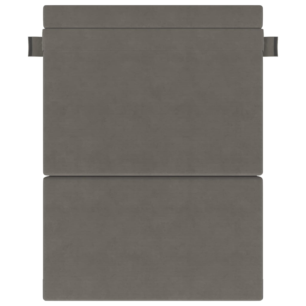 vidaXL Składana Sofa Łóżko jasnoszary 152 x 86,5 x 60 cm tkanina