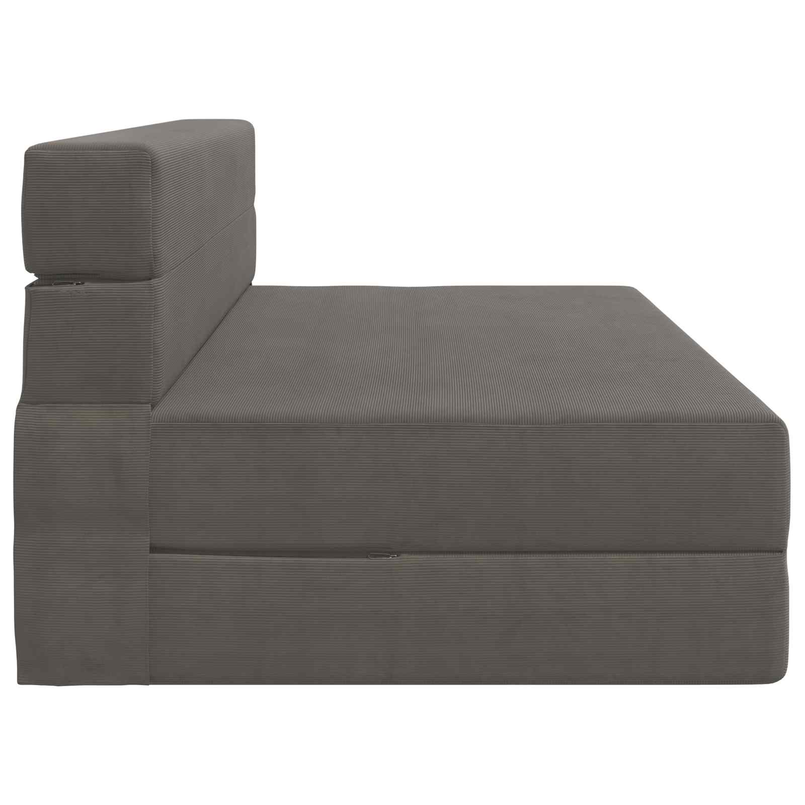 vidaXL Składana Sofa Łóżko jasnoszary 152 x 86,5 x 60 cm tkanina