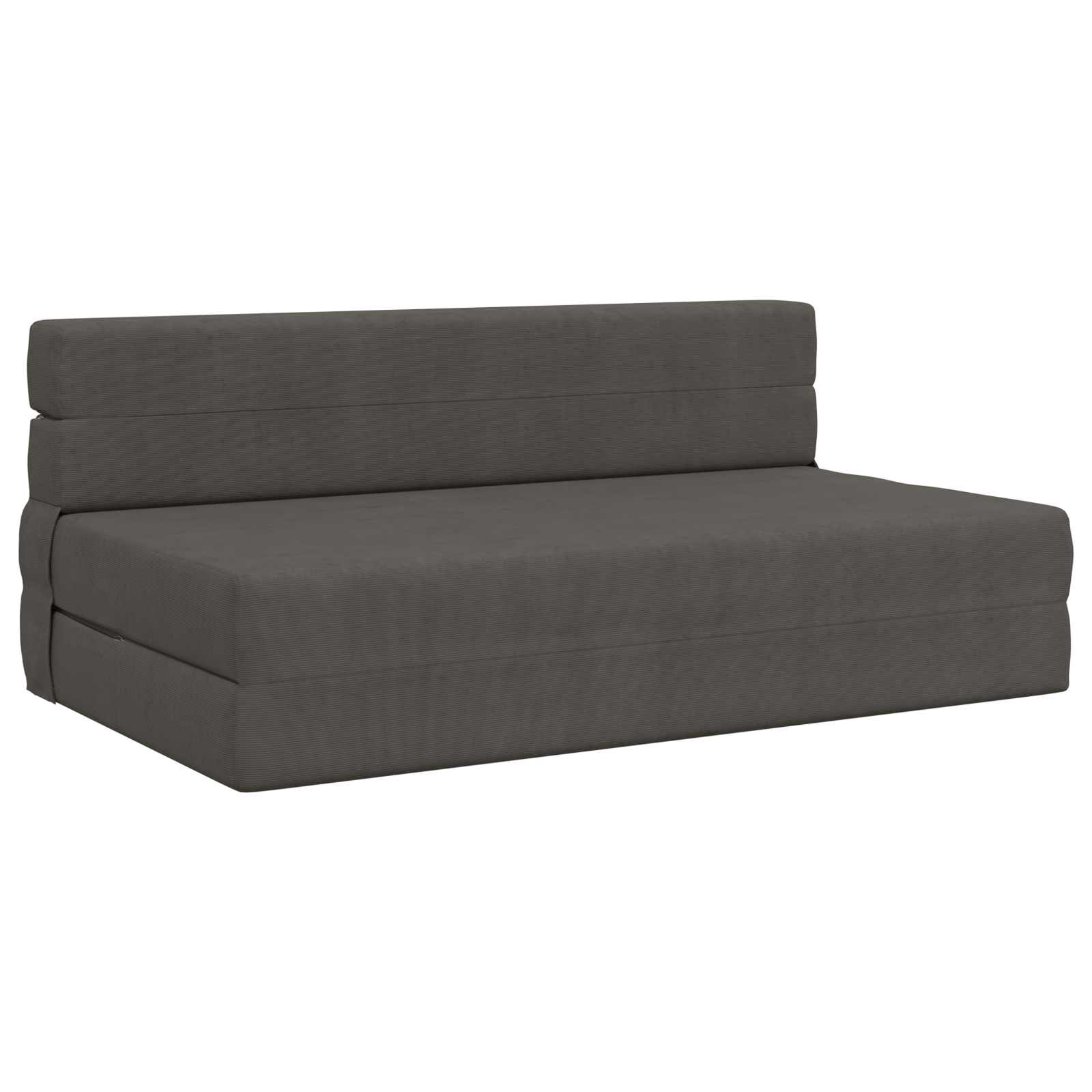 vidaXL Składana Sofa Łóżko ciemnoszary 152 x 86,5 x 60 cm tkanina