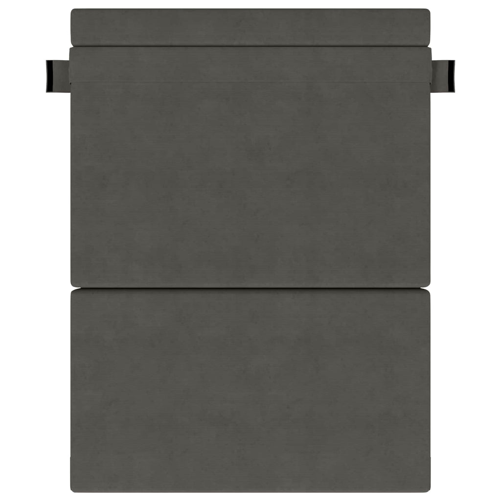 vidaXL Składana Sofa Łóżko ciemnoszary 152 x 86,5 x 60 cm tkanina