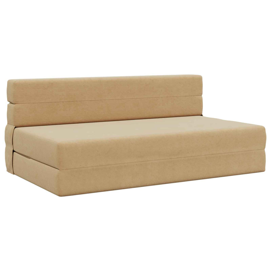 vidaXL Składana Sofa Łóżko Zielono-szary 152 x 86,5 x 60 cm tkanina