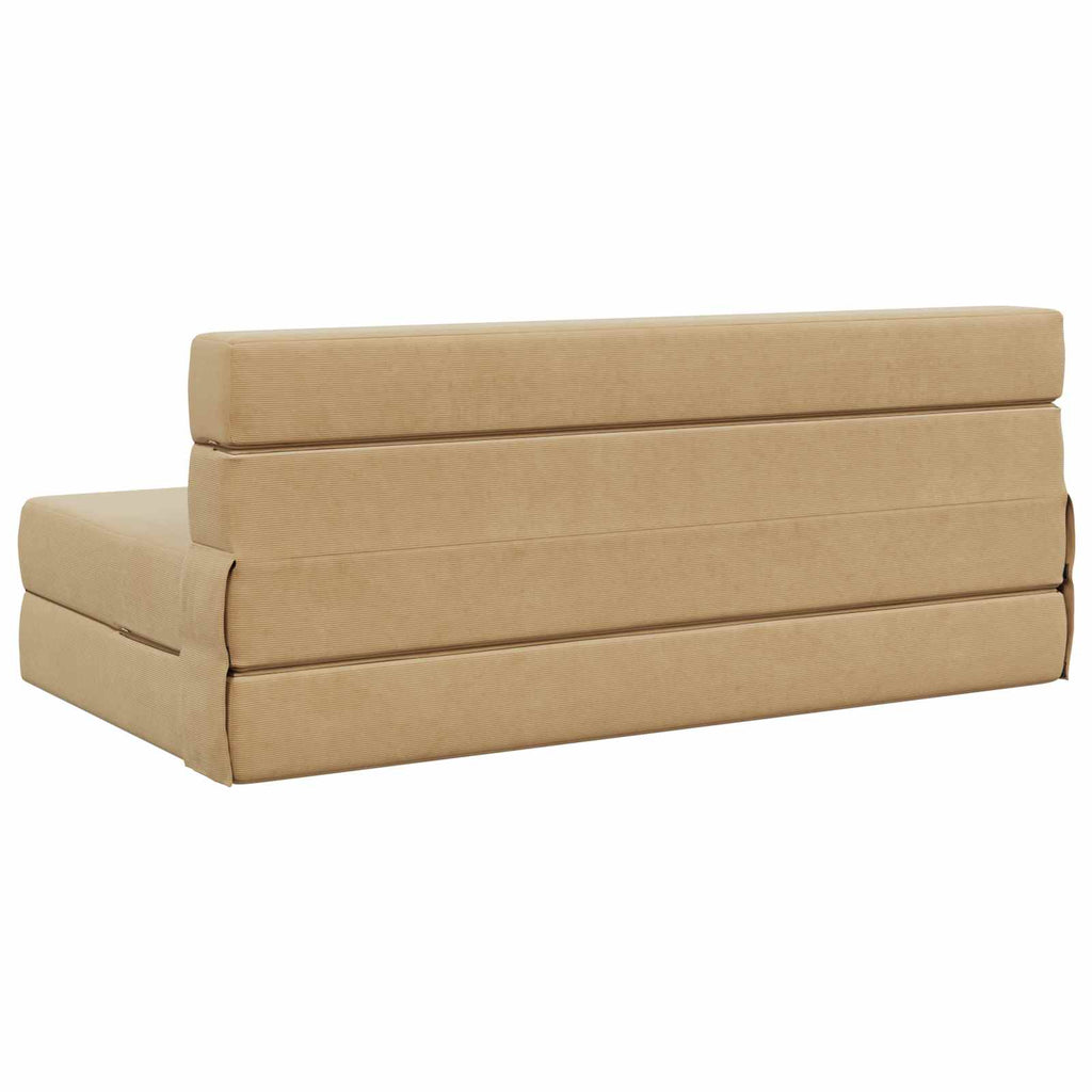 vidaXL Składana Sofa Łóżko Zielono-szary 152 x 86,5 x 60 cm tkanina