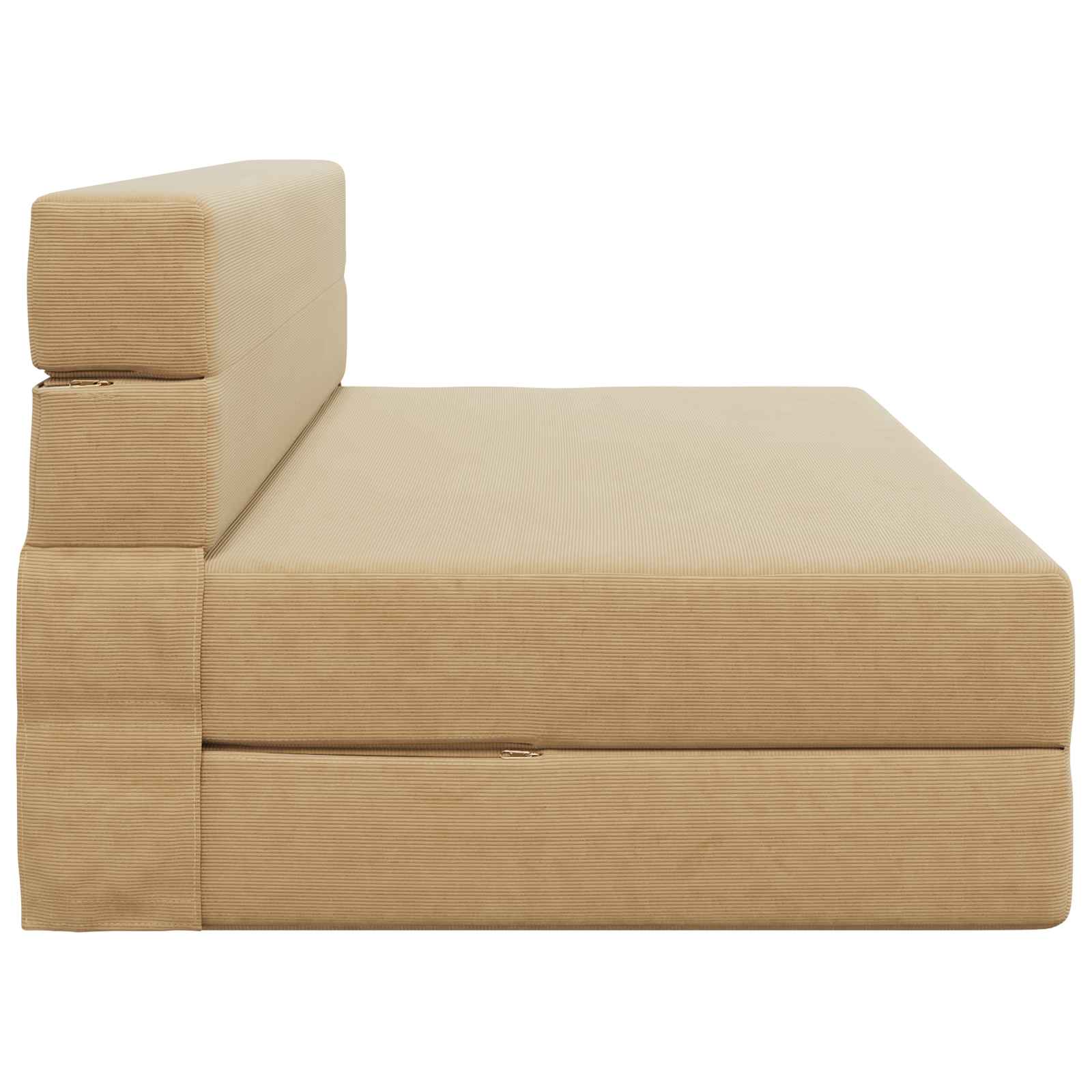 vidaXL Składana Sofa Łóżko Zielono-szary 152 x 86,5 x 60 cm tkanina