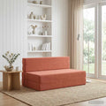 vidaXL Składana Sofa Łóżko Czerwono-pomarańczowy 152 x 86,5 x 60 cm