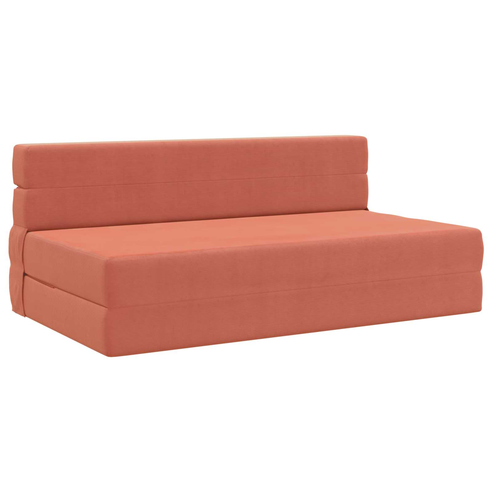 vidaXL Składana Sofa Łóżko Czerwono-pomarańczowy 152 x 86,5 x 60 cm