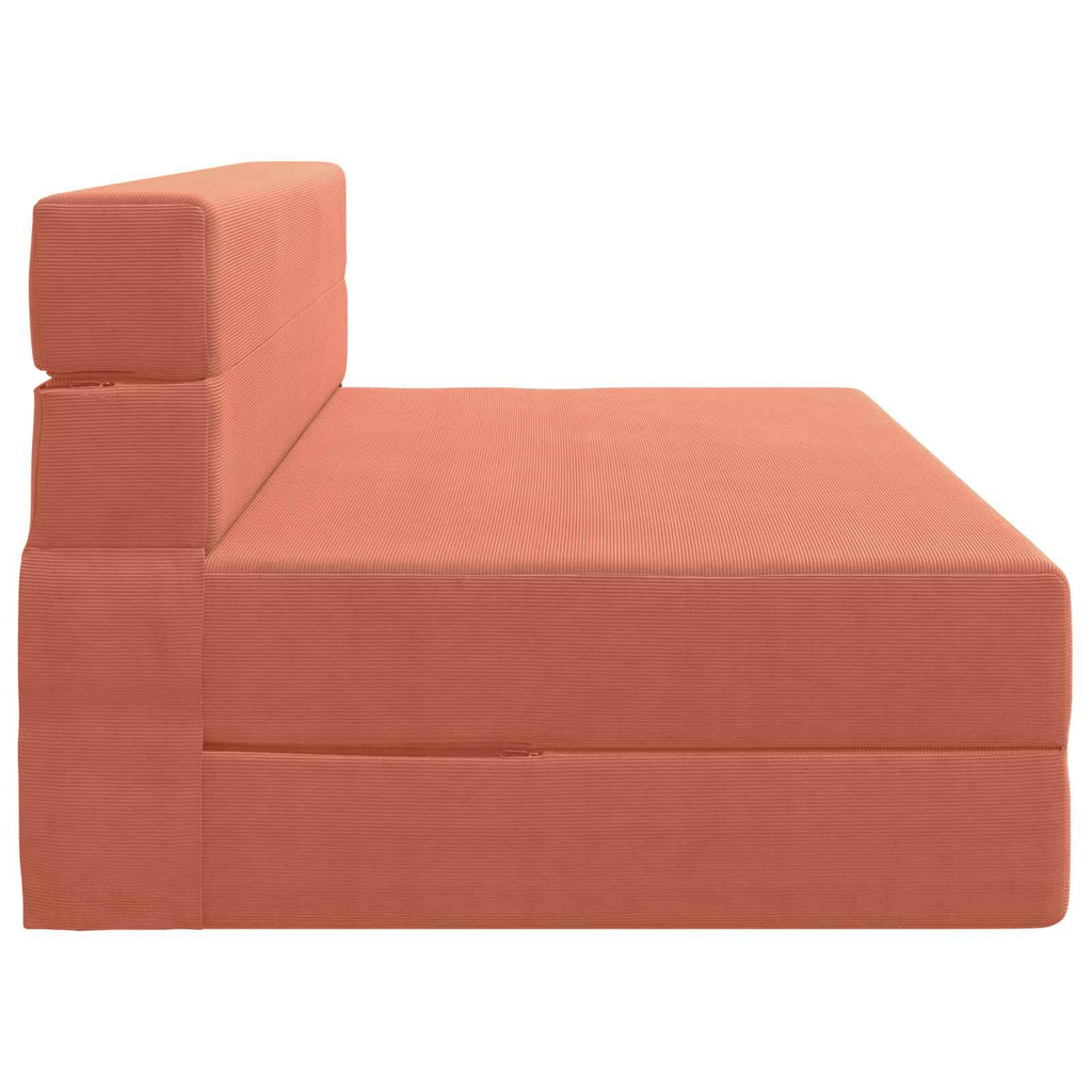 vidaXL Składana Sofa Łóżko Czerwono-pomarańczowy 152 x 86,5 x 60 cm