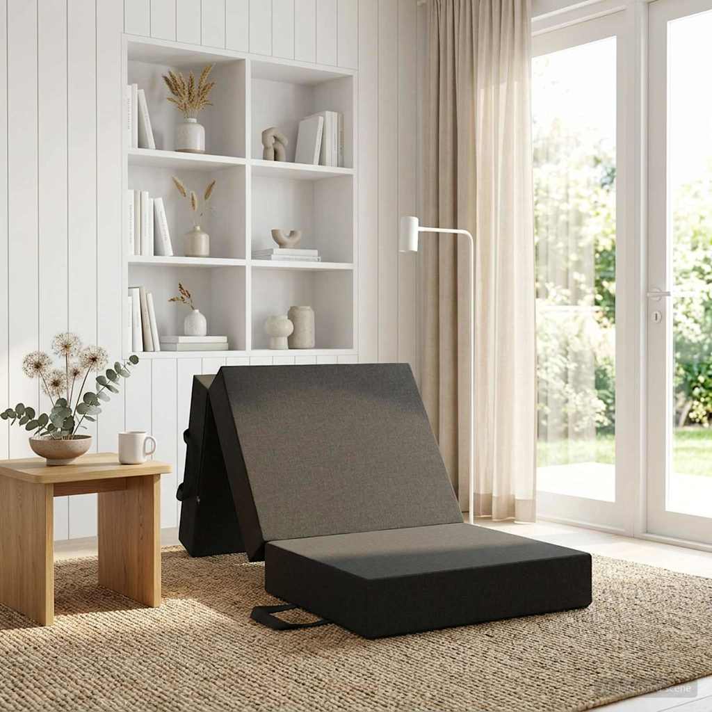 vidaXL Składana Sofa Łóżko 75 x 67 x 45 cm ciemnoszary