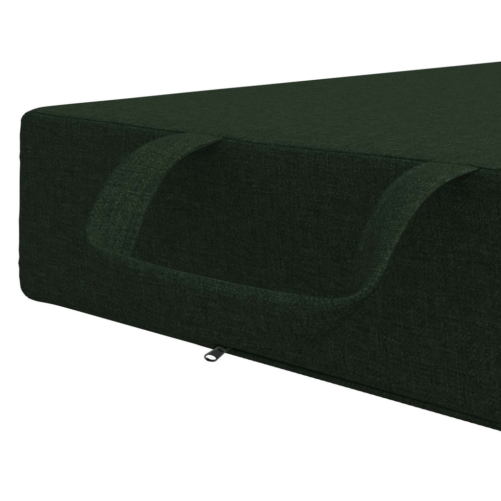vidaXL Składana Sofa Łóżko 75 x 63 x 45 cm Ciemnozielony