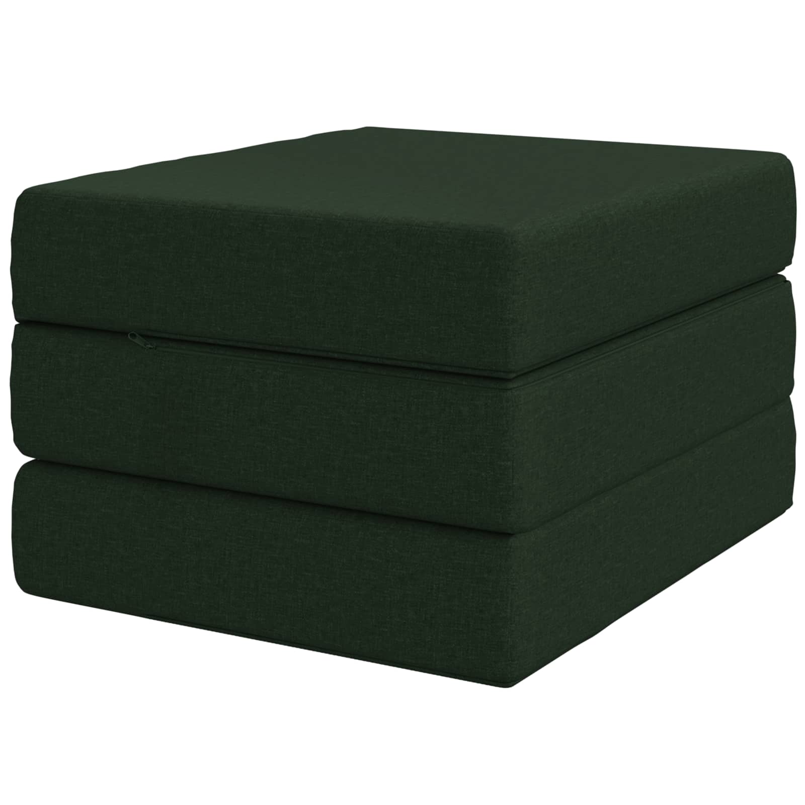 vidaXL Składana Sofa Łóżko 75 x 63 x 45 cm Ciemnozielony