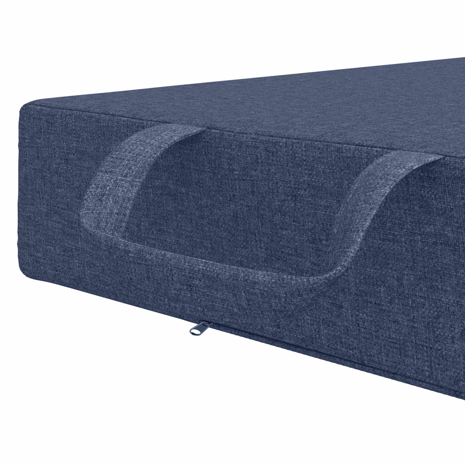 vidaXL Składana Sofa Łóżko 75 x 63 x 45 cm niebieski