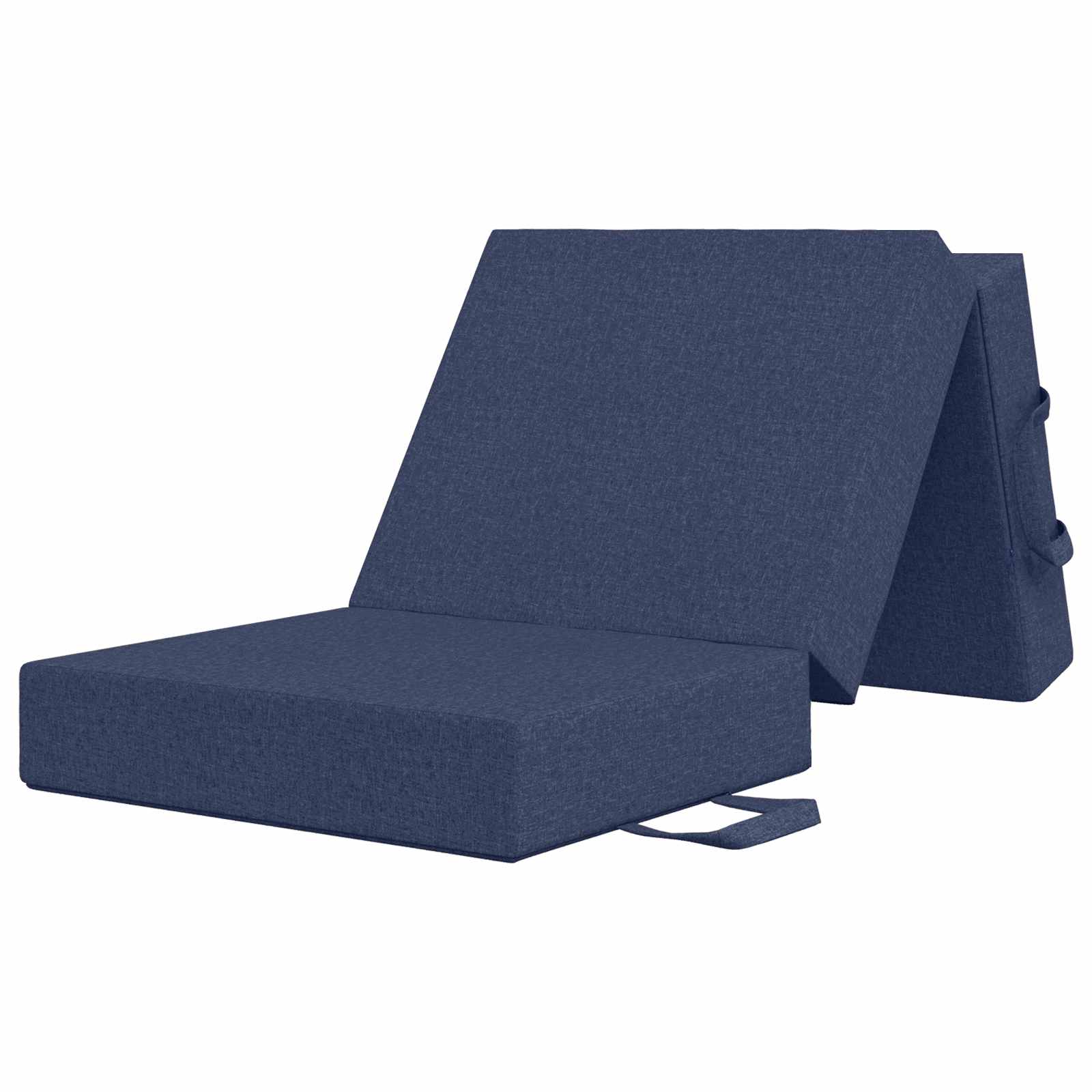 vidaXL Składana Sofa Łóżko 75 x 63 x 45 cm niebieski