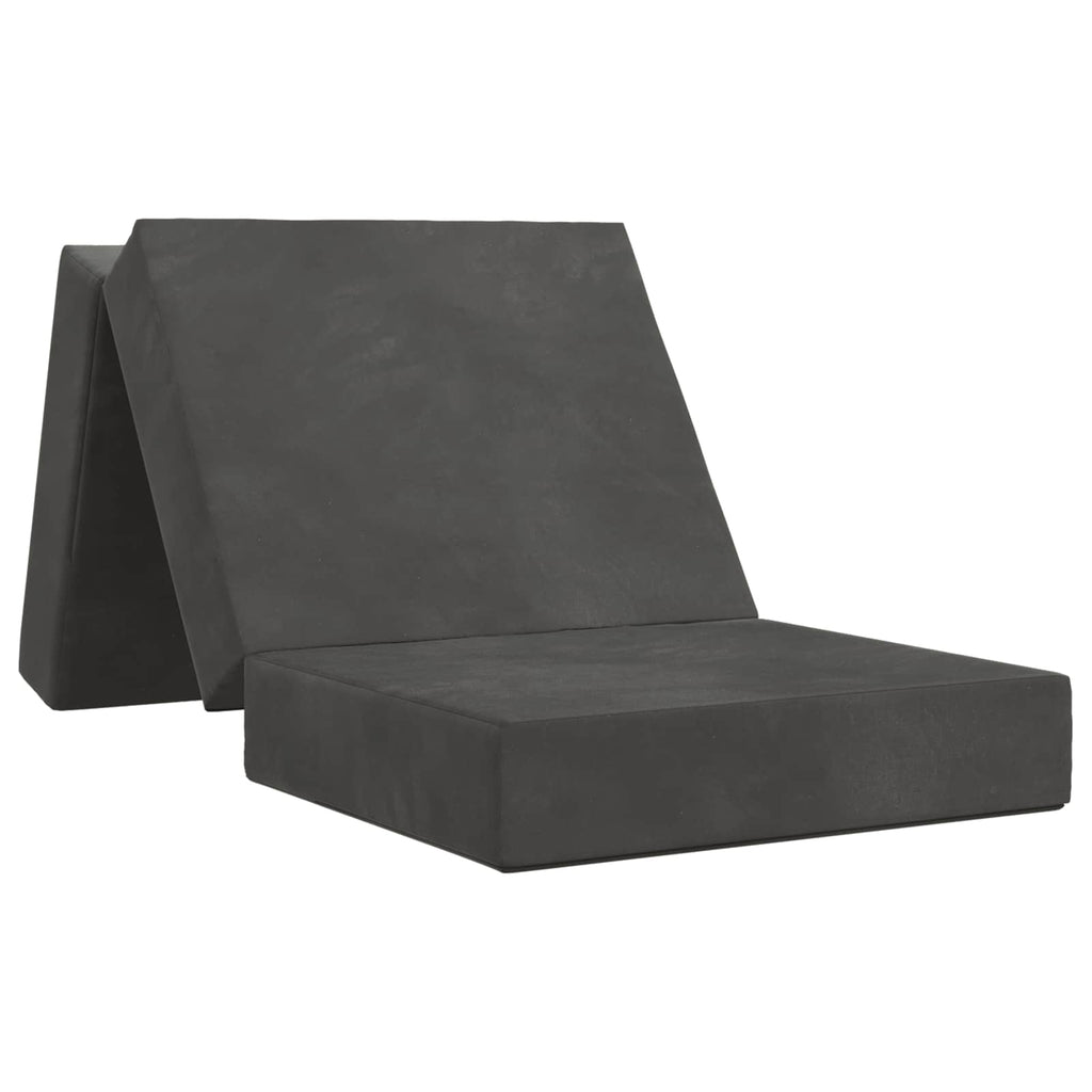 vidaXL Składana Sofa Łóżko 75 x 63 x 45 cm ciemnoszary