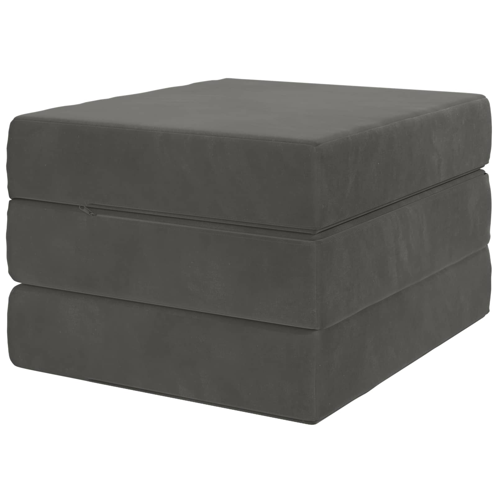 vidaXL Składana Sofa Łóżko 75 x 63 x 45 cm ciemnoszary