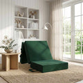 vidaXL Składana Sofa Łóżko 75 x 63 x 45 cm Ciemnozielony