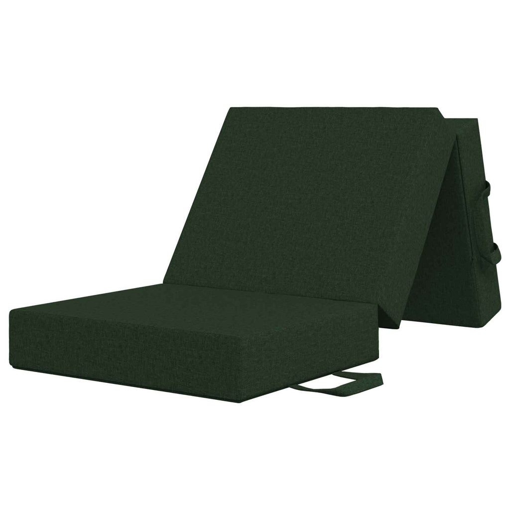 vidaXL Składana Sofa Łóżko 90 x 63 x 45 cm Ciemnozielony