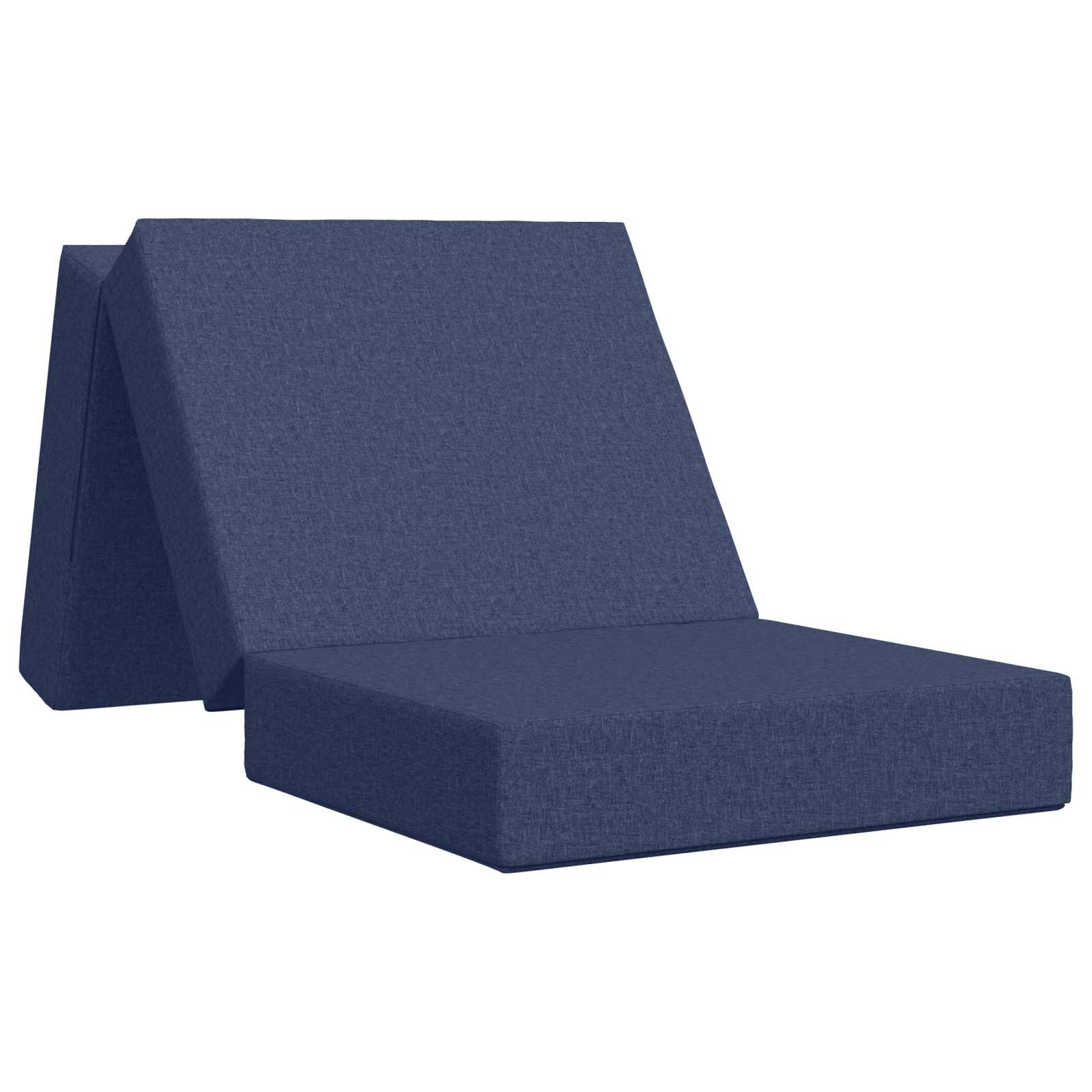 vidaXL Składana Sofa Łóżko 90 x 63 x 45 cm niebieski