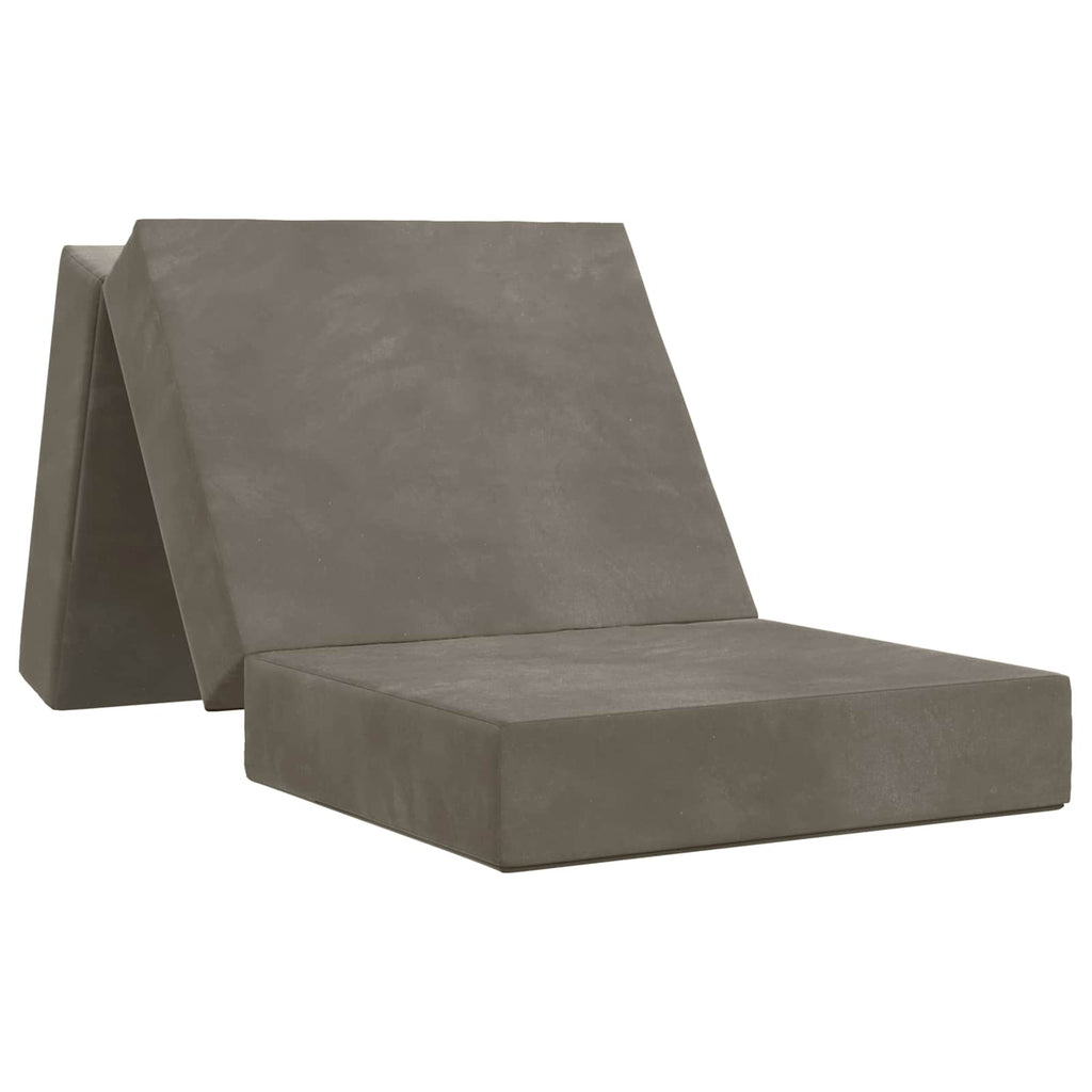 vidaXL Składana Sofa Łóżko 90 x 63 x 45 cm jasnoszary
