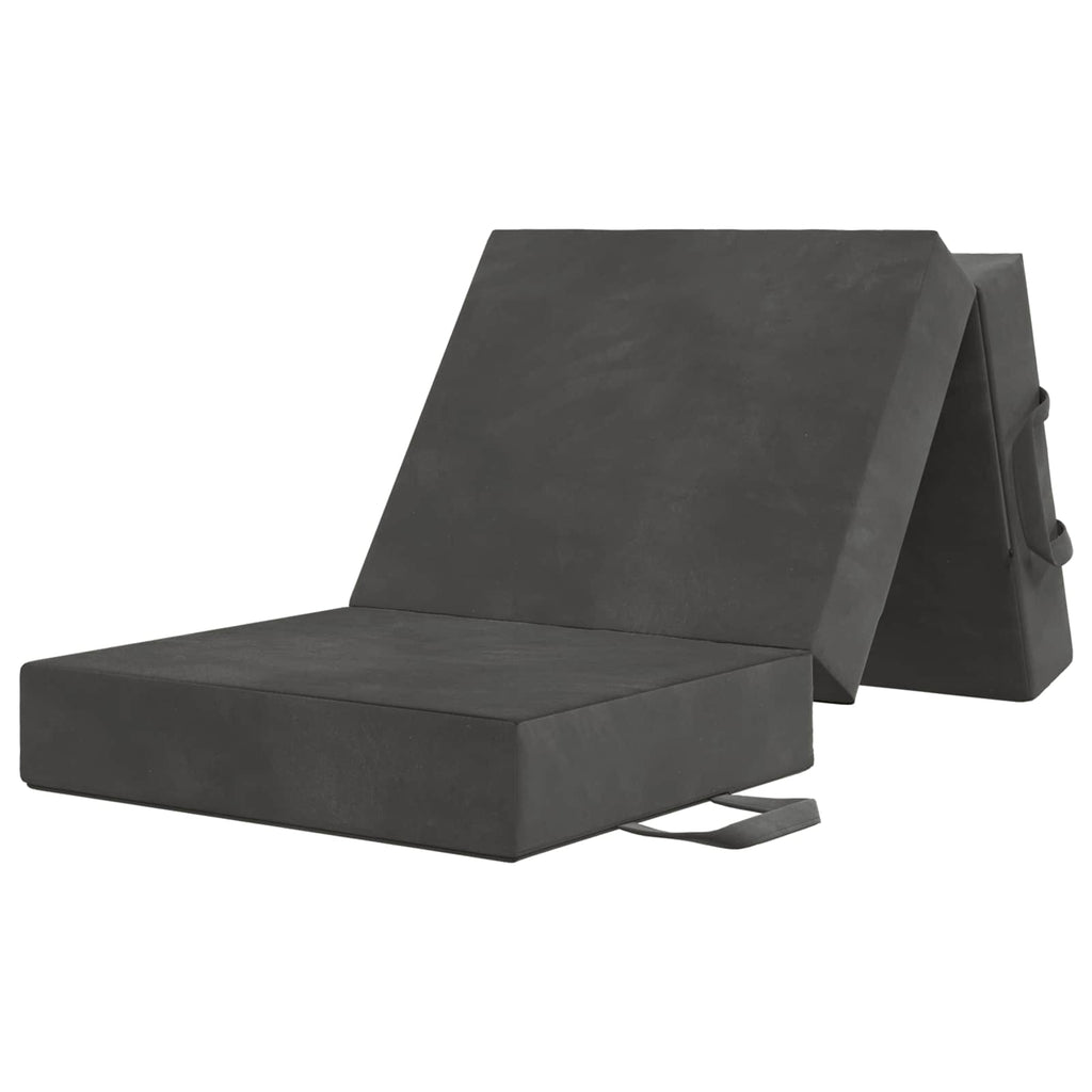 vidaXL Składana Sofa Łóżko 90 x 63 x 45 cm ciemnoszary