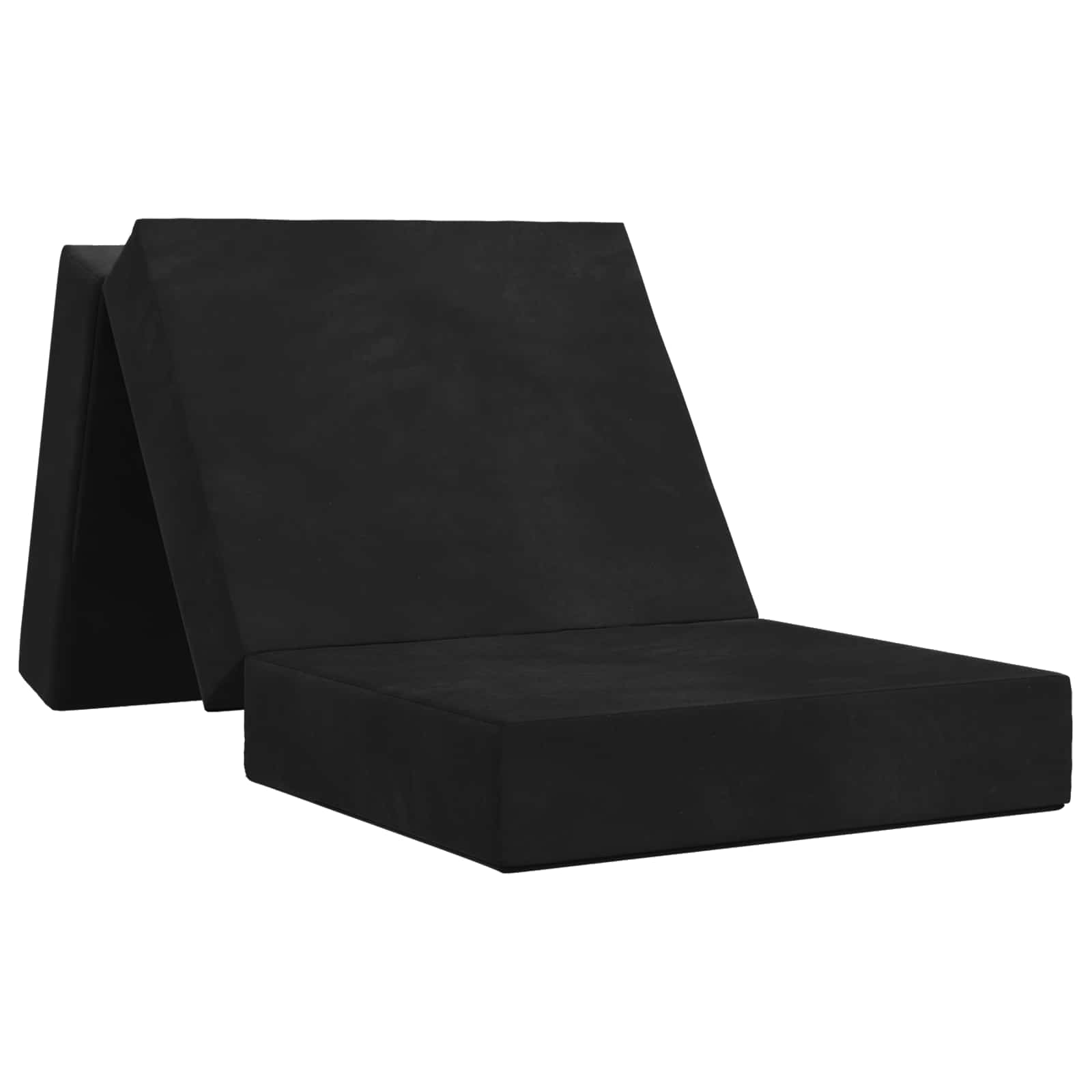 vidaXL Składana Sofa Łóżko 90 x 63 x 45 cm Czarny