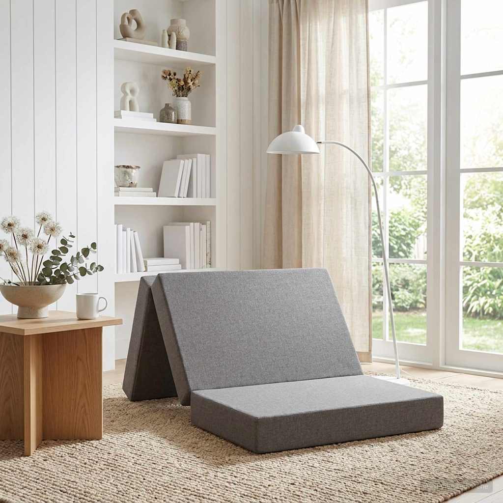 vidaXL Składana Sofa Łóżko 90 x 67 x 45 cm jasnoszary