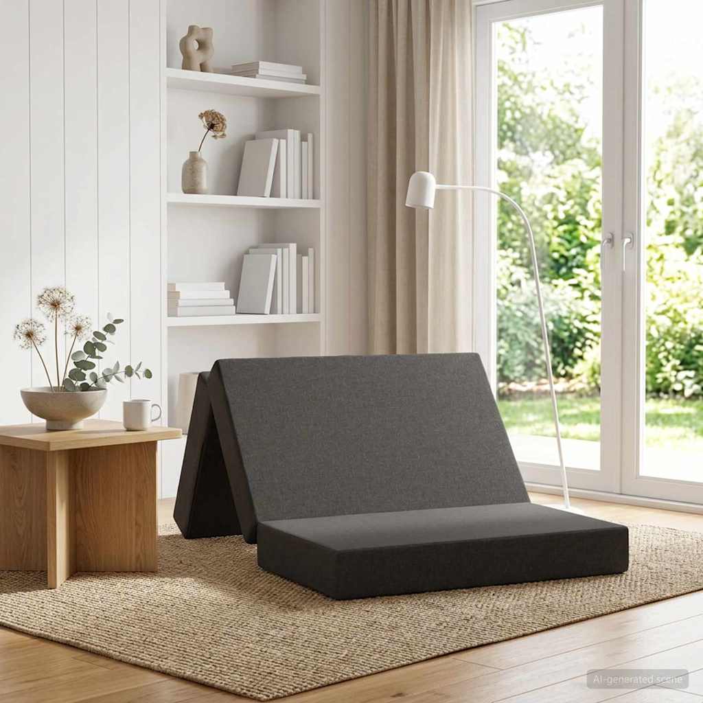 vidaXL Składana Sofa Łóżko 100 x 67 x 45 cm ciemnoszary