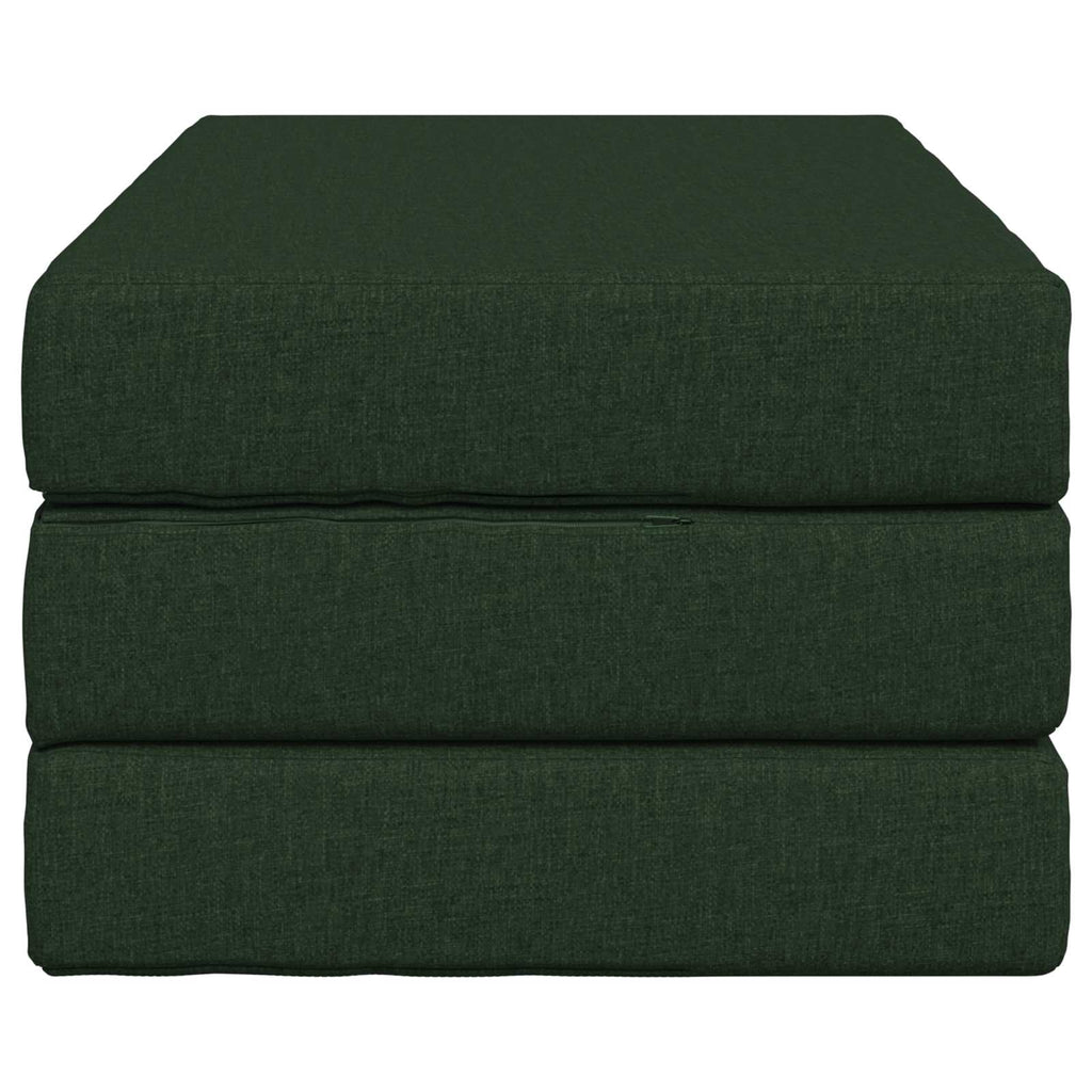 vidaXL Składana Sofa Łóżko 80 x 67 x 45 cm Ciemnozielony