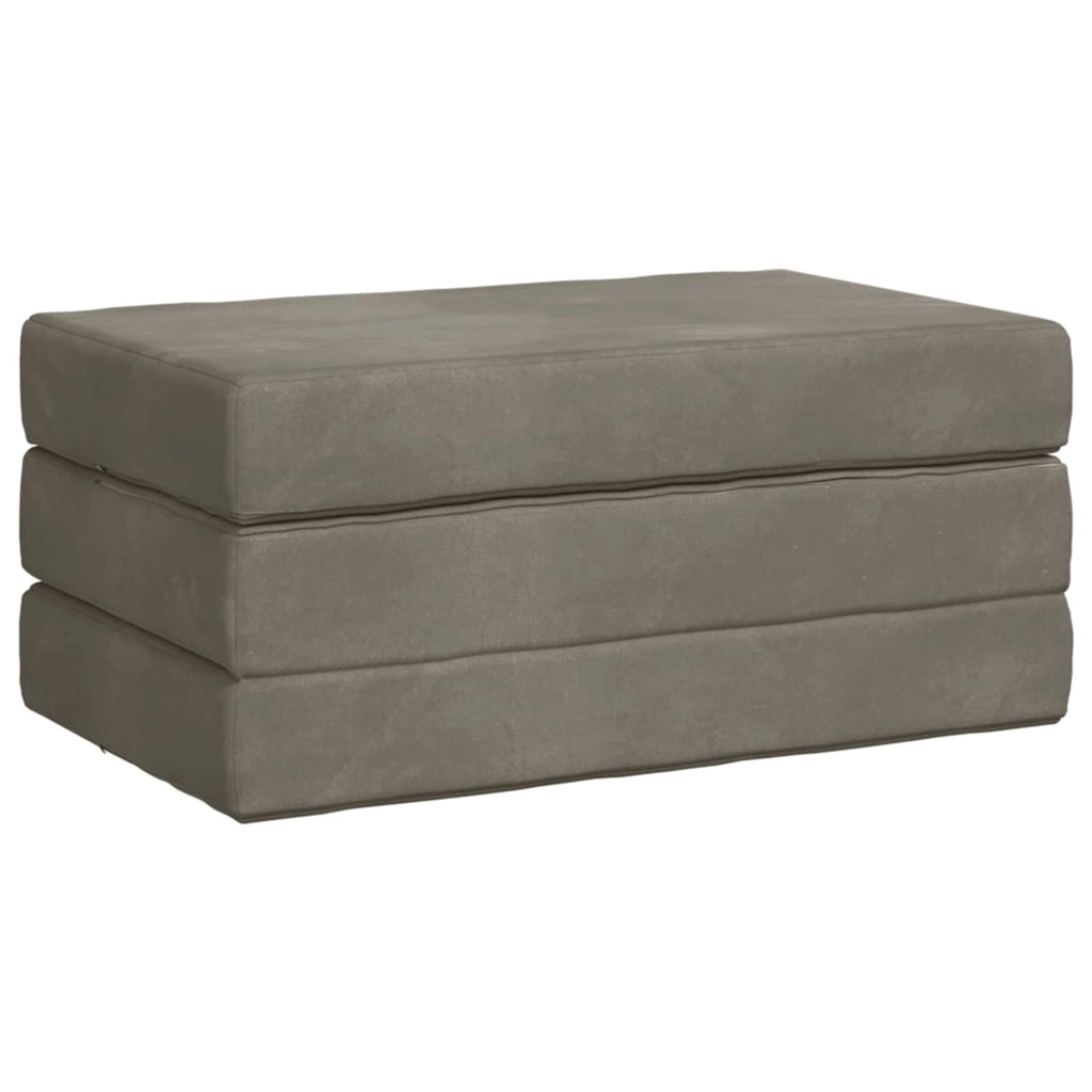 vidaXL Składana Sofa Łóżko 80 x 67 x 45 cm jasnoszary