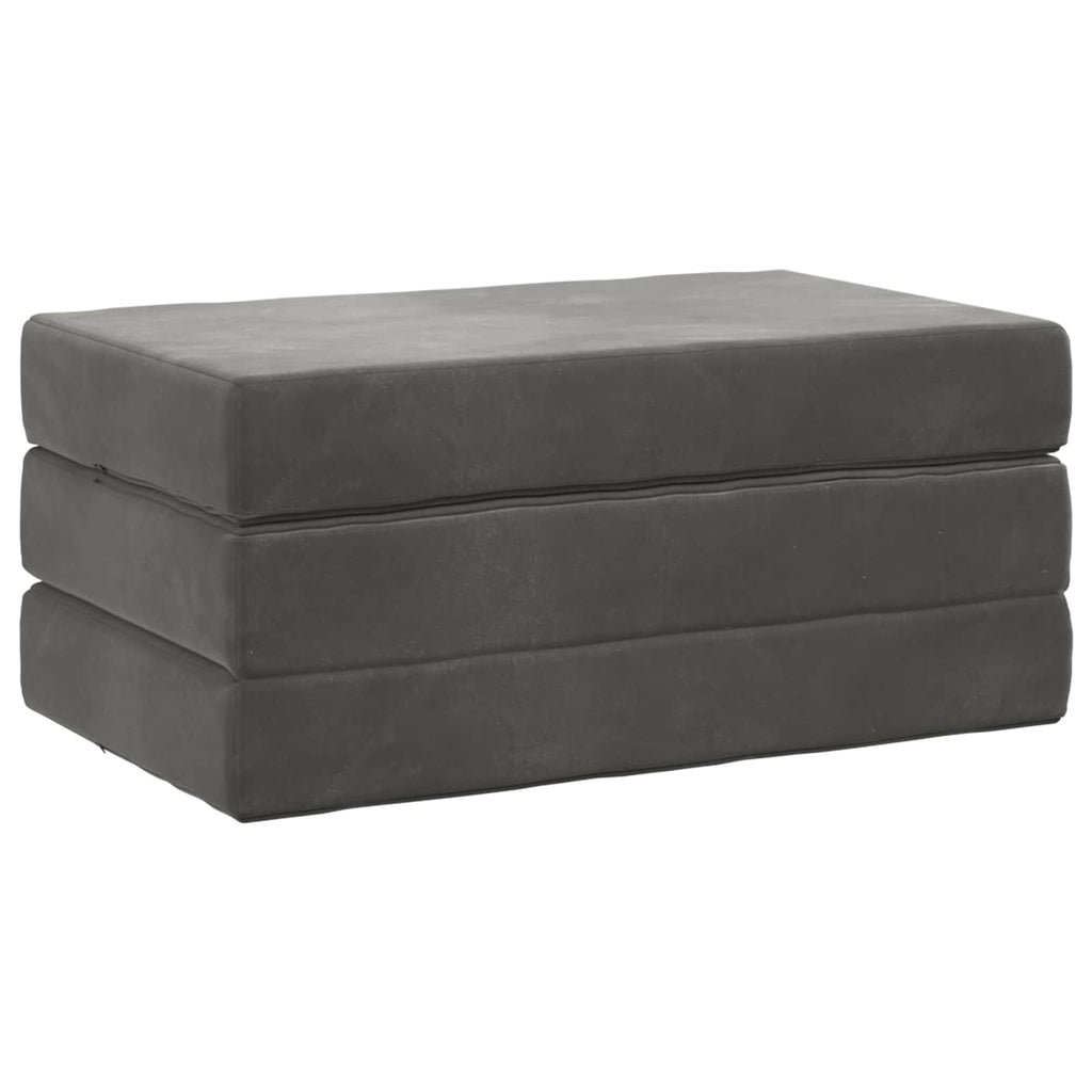vidaXL Składana Sofa Łóżko 80 x 67 x 45 cm ciemnoszary