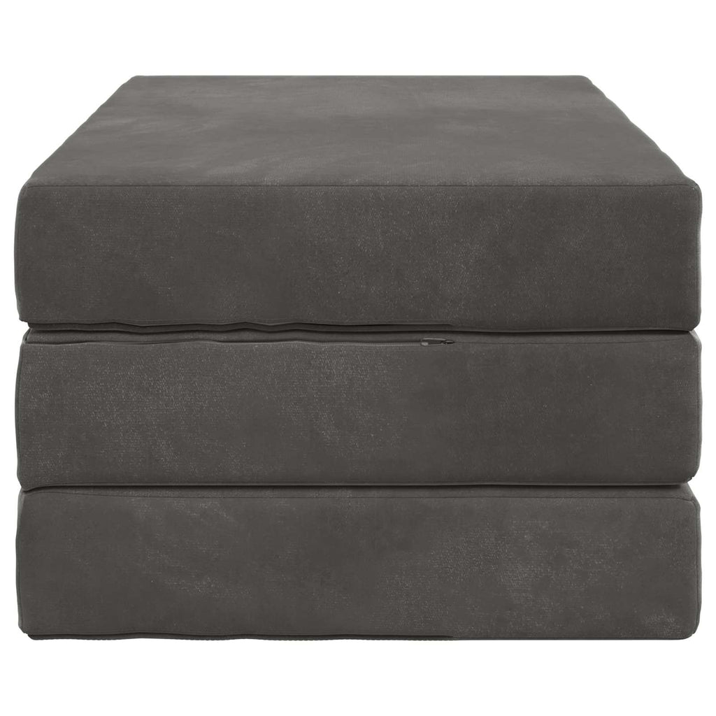 vidaXL Składana Sofa Łóżko 80 x 67 x 45 cm ciemnoszary