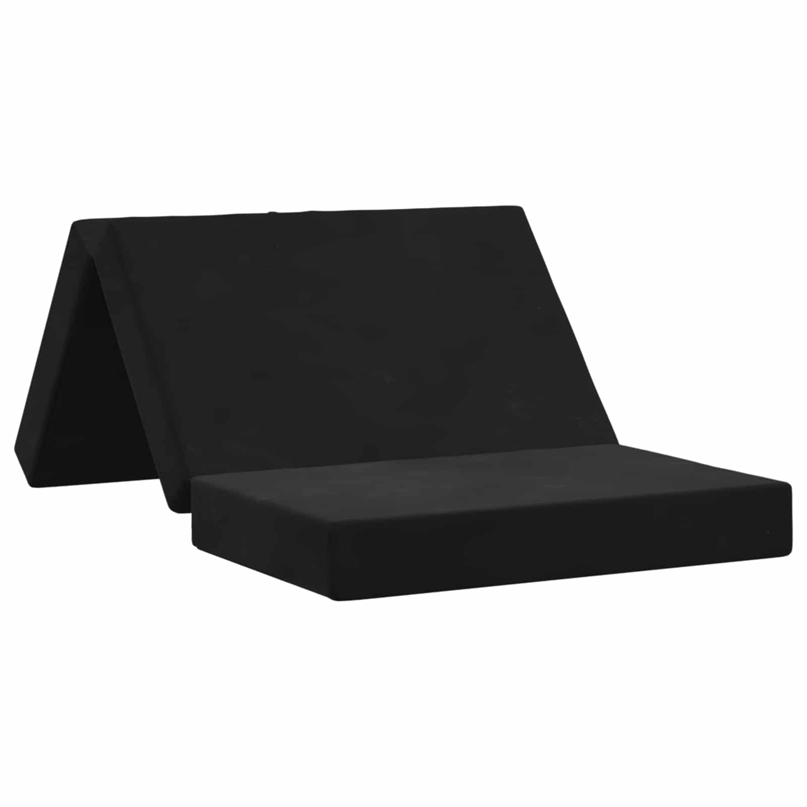 vidaXL Składana Sofa Łóżko 80 x 67 x 45 cm Czarny