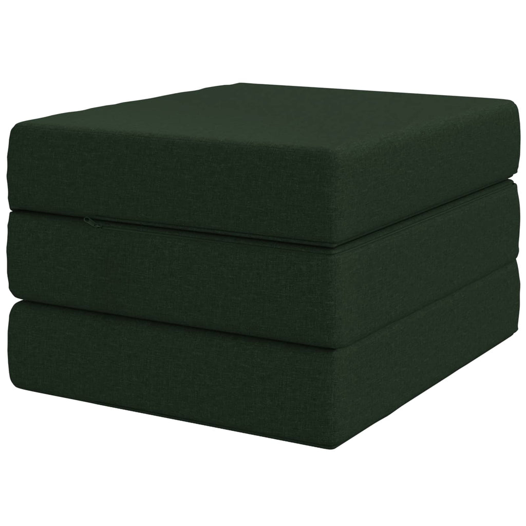 vidaXL Składana Sofa Łóżko 90 x 67 x 45 cm Ciemnozielony