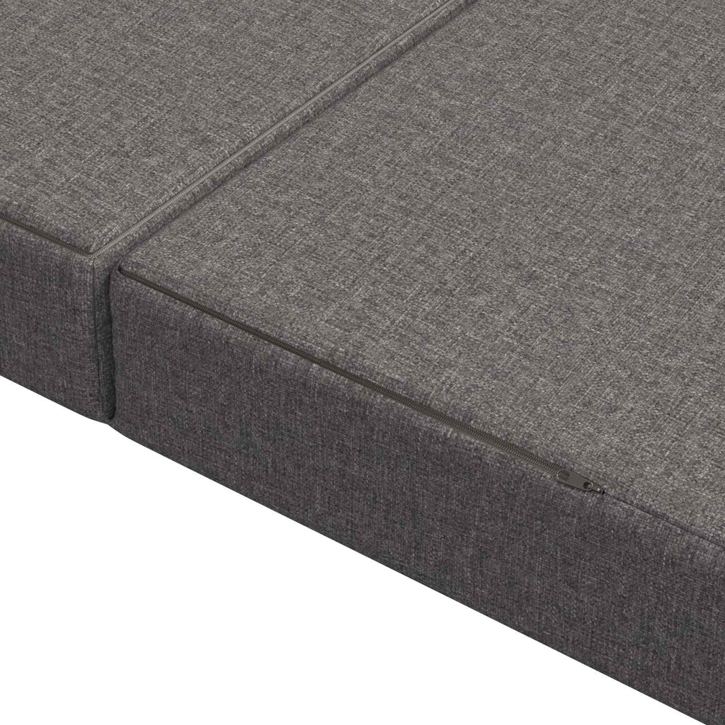 vidaXL Składana Sofa Łóżko 100 x 67 x 45 cm jasnoszary