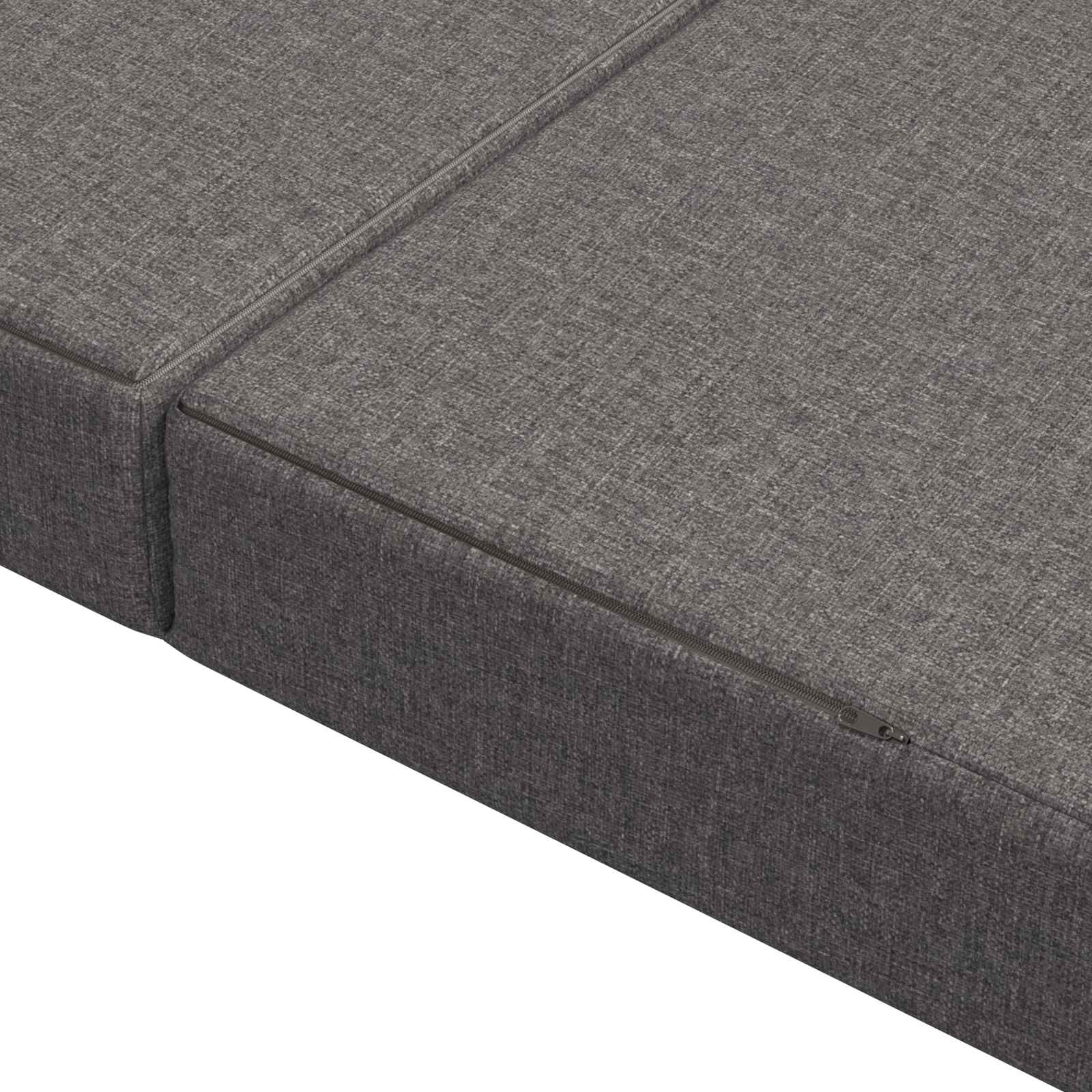 vidaXL Składana Sofa Łóżko 100 x 67 x 45 cm jasnoszary