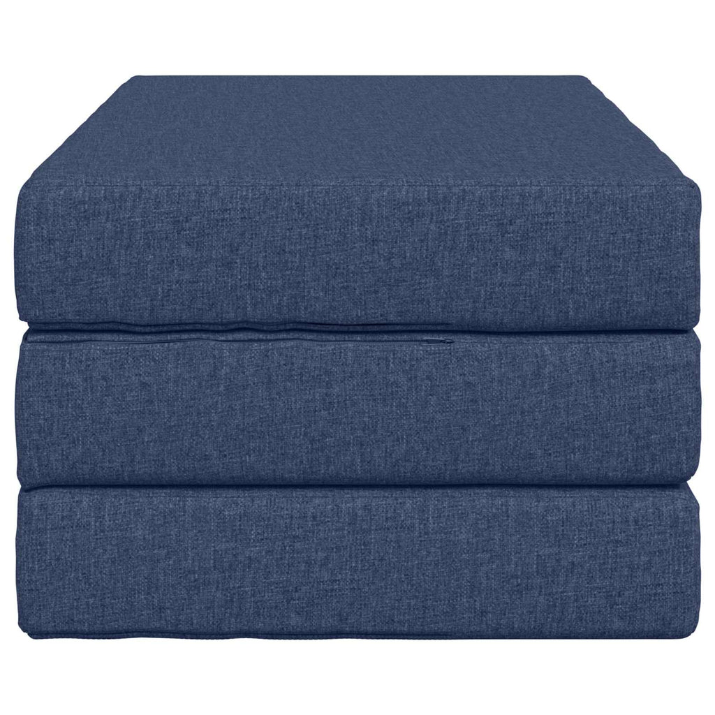 vidaXL Składana Sofa Łóżko 100 x 67 x 45 cm niebieski