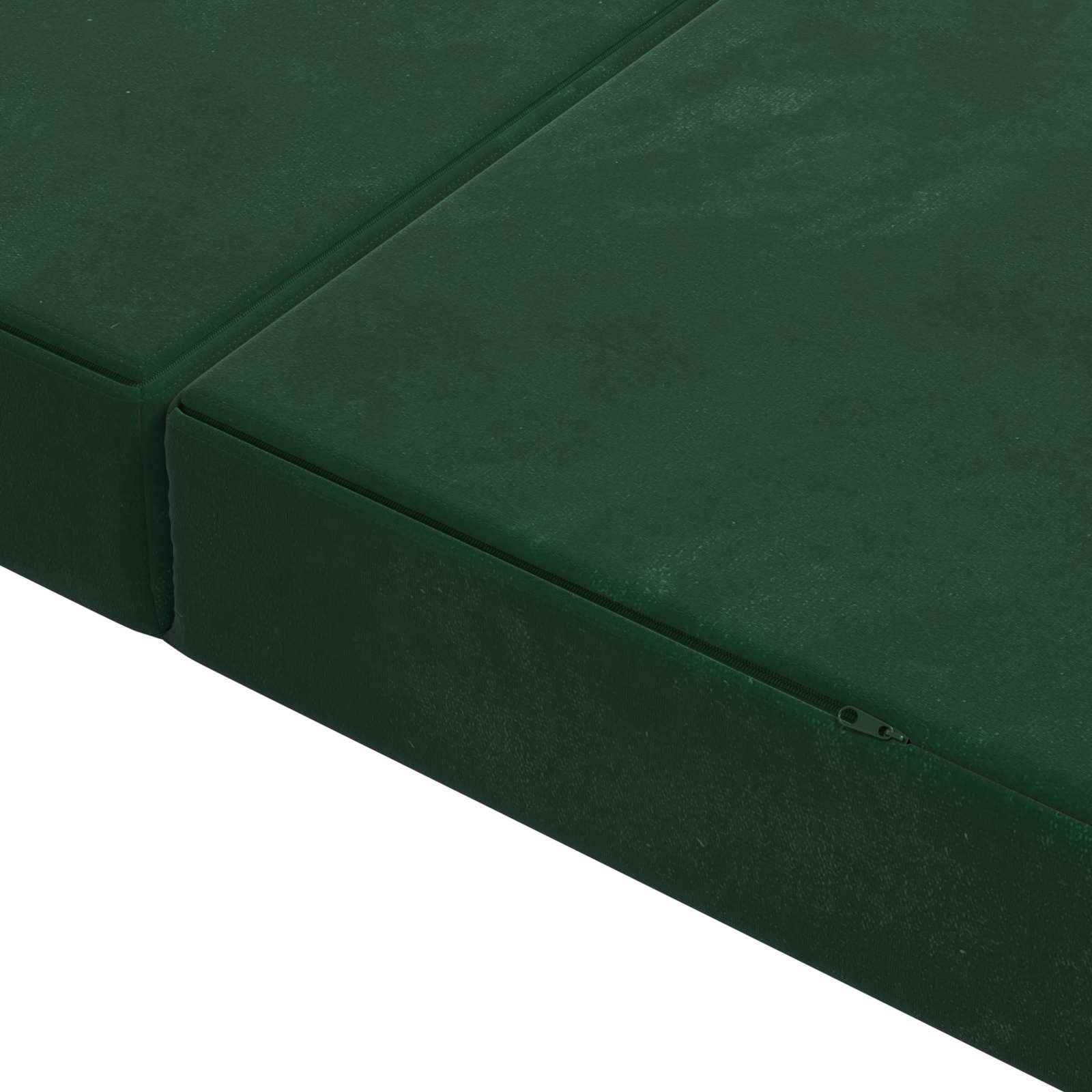 vidaXL Składana Sofa Łóżko 100 x 67 x 45 cm Ciemnozielony