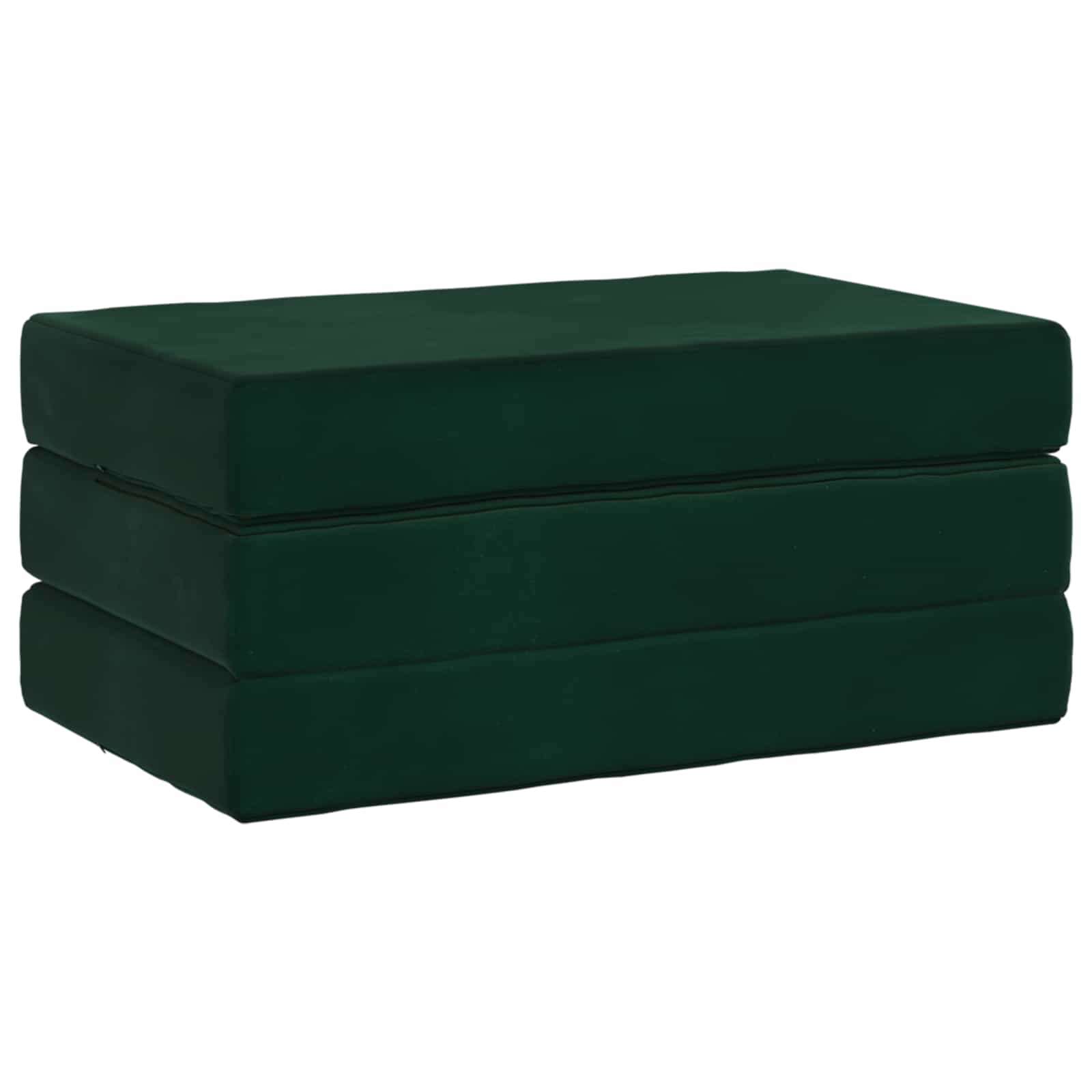 vidaXL Składana Sofa Łóżko 100 x 67 x 45 cm Ciemnozielony