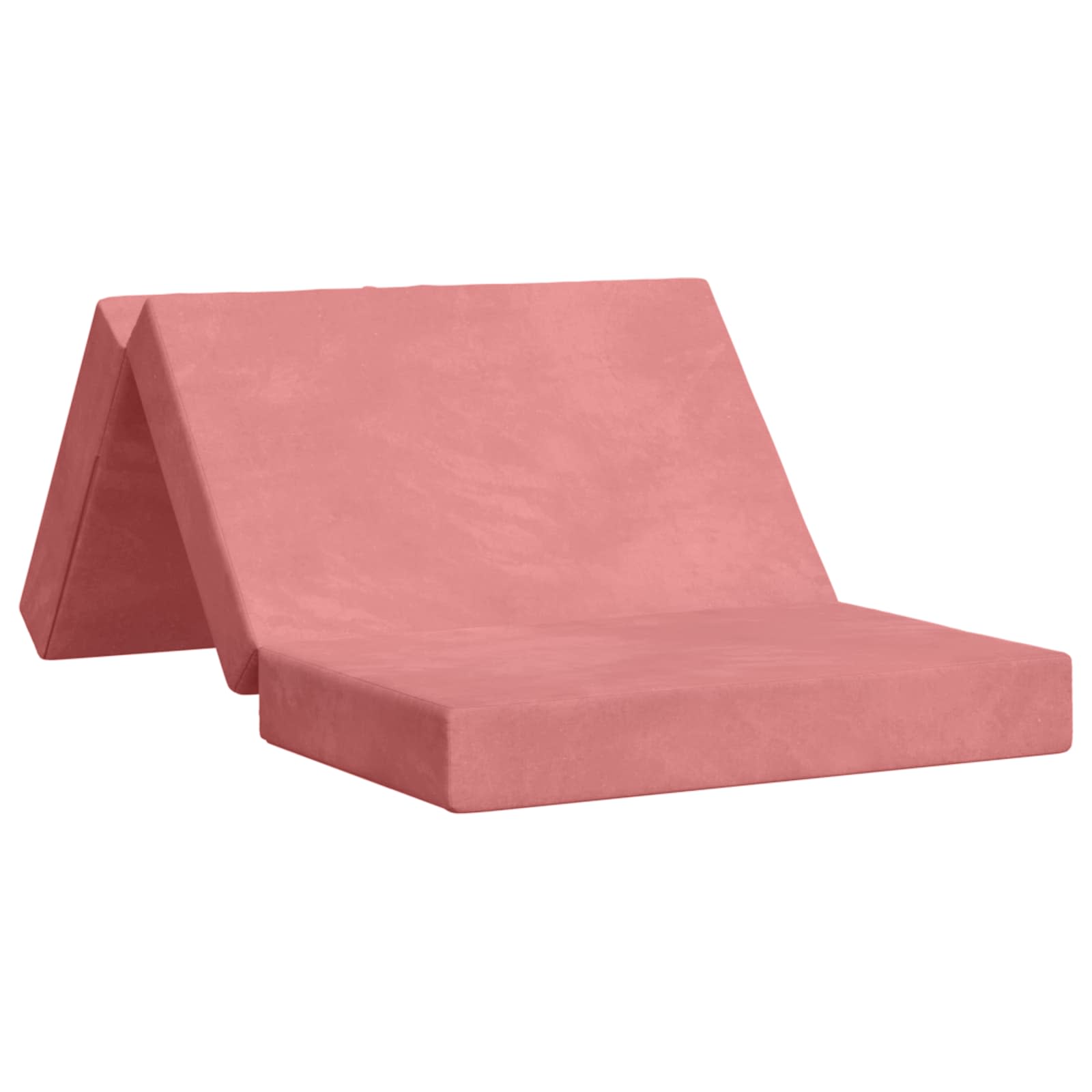vidaXL Składana Sofa Łóżko 100 x 67 x 45 cm różowy